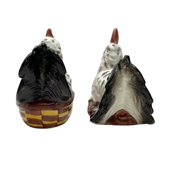 Vintage 1990s French Country Monte Carlo Las Vegas Split Tail Hen Rooster Shaker - Picture 5 of 13